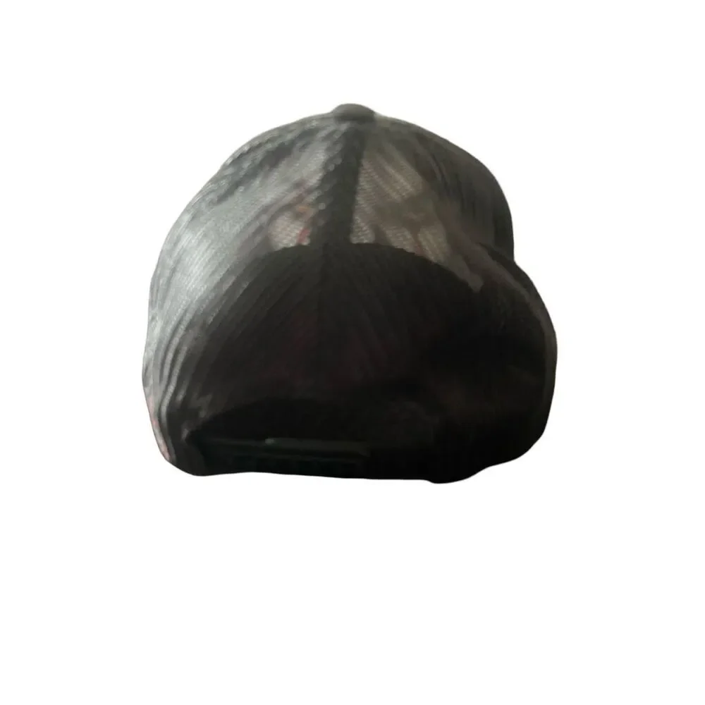 The Classics Yupoong Mens Black Pennywise Big Face Mesh Trucker Snapback Hat Cap